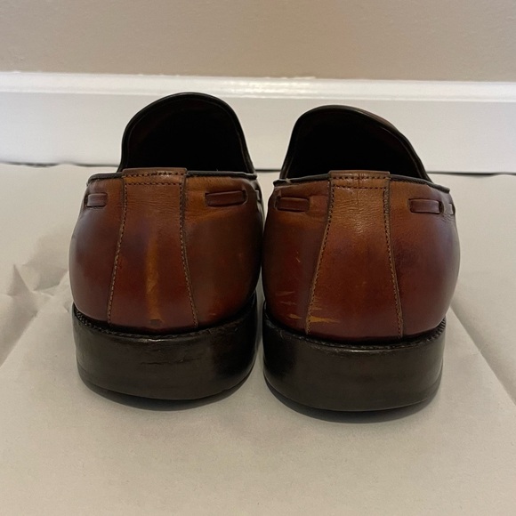 Allen Edmonds Men’s Brown Leather Loafers Dress Shoes Size 9.5C 82374 Preppy - Picture 4 of 10
